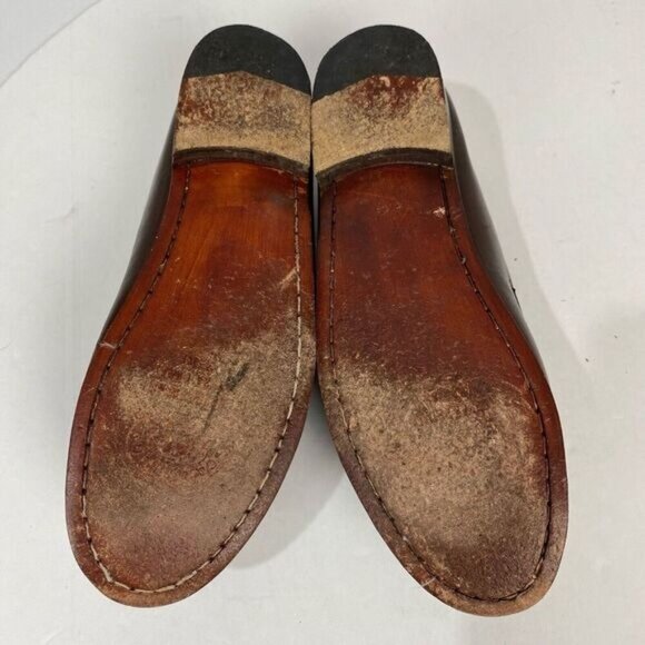 Allen Edmonds Urbino Moccasins Loafers Shoes Men SZ 8.1/2 Brown Calfskin Tassel main image 7